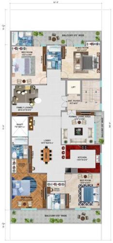  ji-associate-elegant-floors-400-sqyd Gupta Ji Associate Elegant Floors 400 Sqyd Typical Cluster Plan