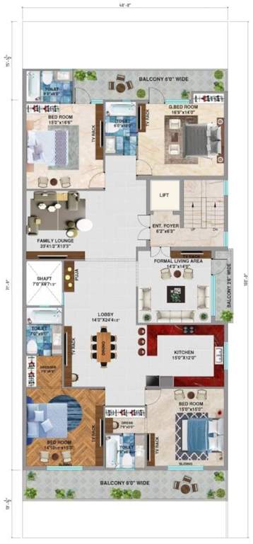  ji associate elegant floors 400 sqyd Gupta Ji Associate Elegant Floors 400 Sqyd Typical Cluster Plan