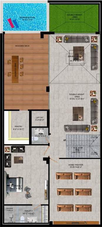  luxury floors Luxury Floors Cluster Plan For Ground Floor