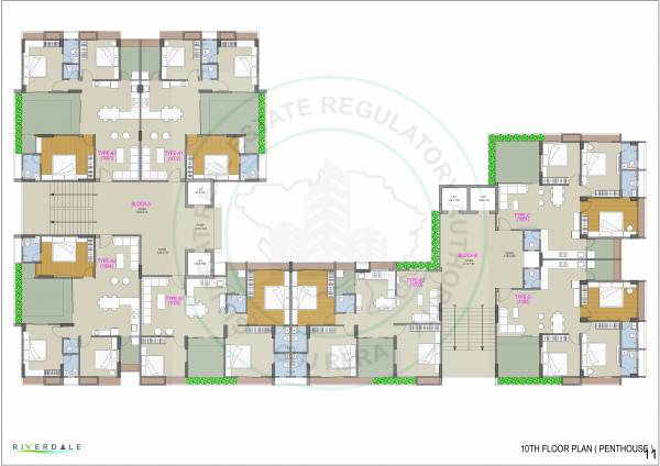  riverdale Block A And B Cluster Plan for 10th Floor