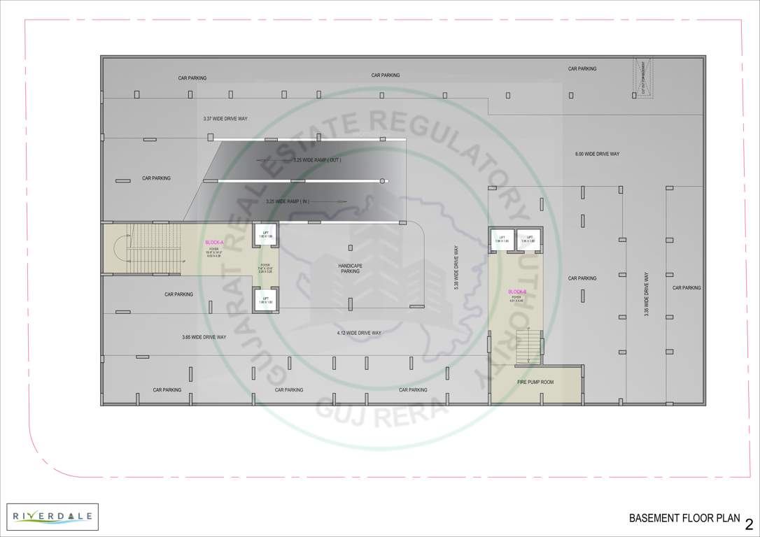 riverdale Block A And B Cluster Plan for Basement Floor