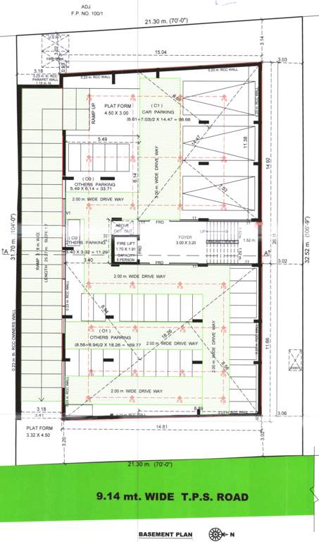  prerna enclave Prerna Enclave Basement Tower A Cluster Plan