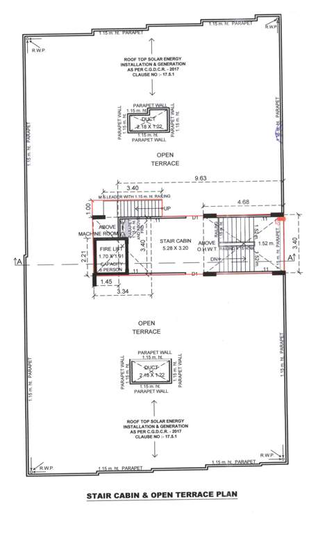  prerna enclave Prerna Enclave Terrace Tower A Cluster Plan