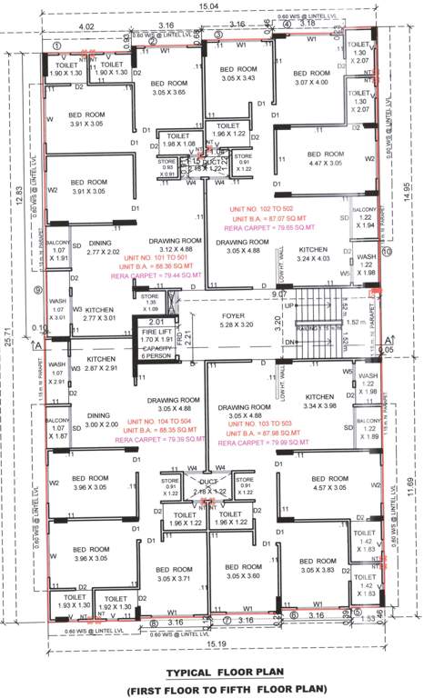  prerna enclave Prerna Enclave Tower A Cluster Plan