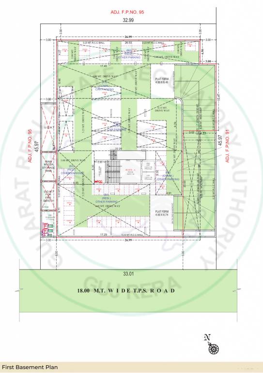  shreemad 94 A 1st Basement Cluster Plan
