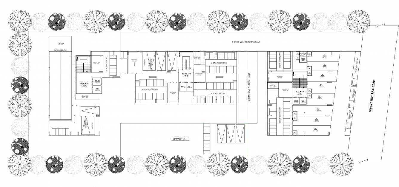  kimora Block A,B,C Cluster Plan For Ground Floor