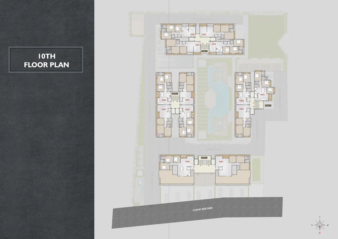 courtyard vista Tower A Cluster Plan