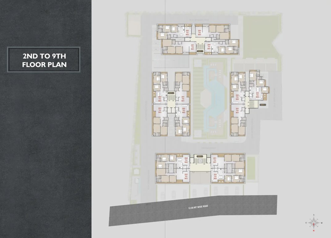 courtyard vista Tower D Cluster Plan