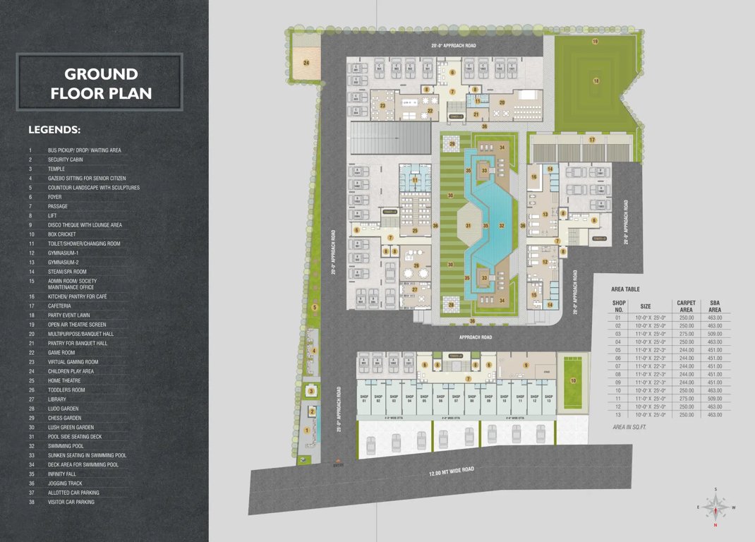 courtyard vista Layout Plan