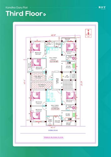  kandha-guru-flats Kandha Guru Flats Cluster Plan for 3rd Floor