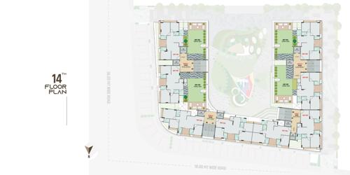  sakar-paradise Sakar Paradise Cluster Plan for 14th Floor