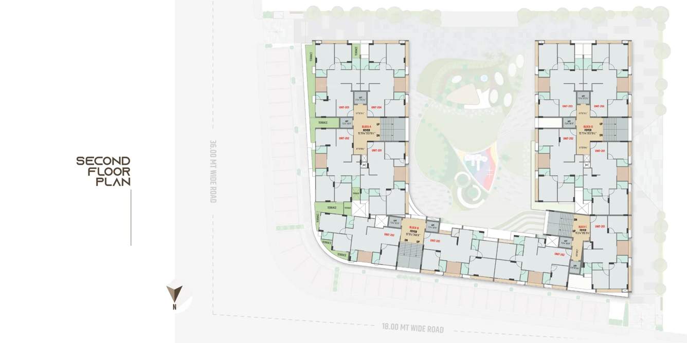  sakar paradise Sakar Paradise Cluster Plan for 2nd Floor