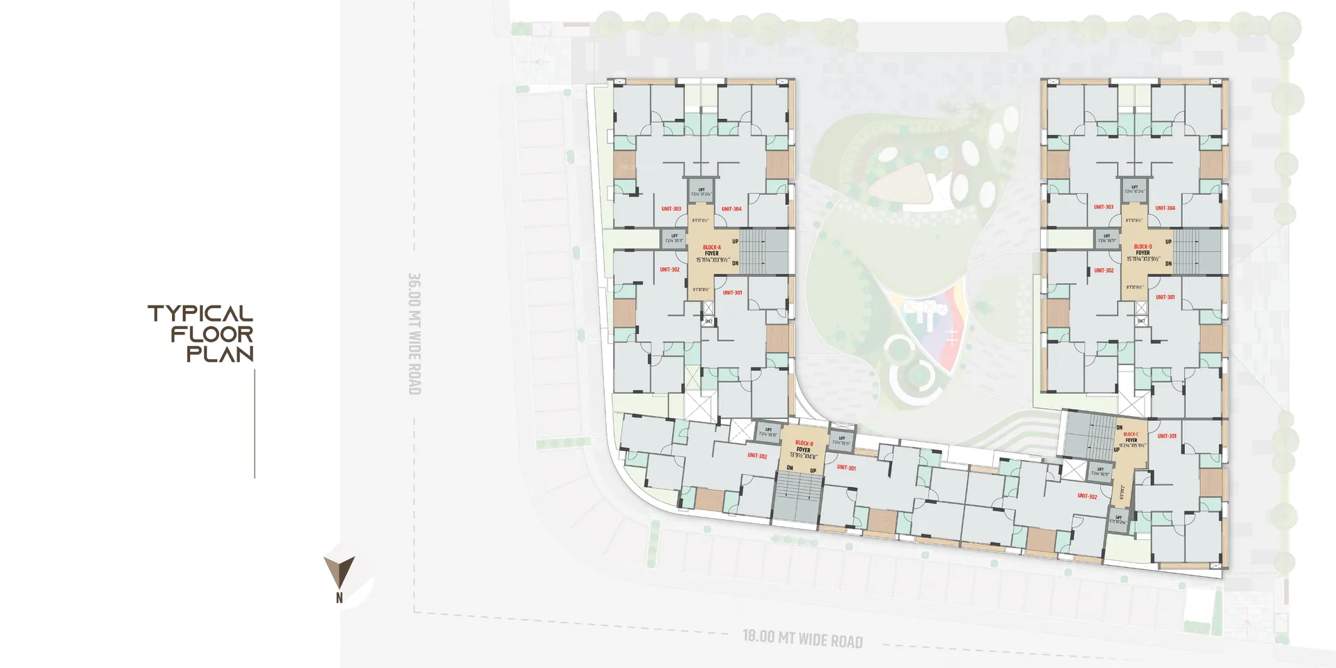  sakar paradise Sakar Paradise Cluster Plan for Typical Floor