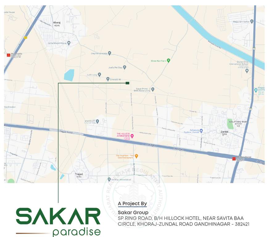  sakar paradise Location Plan