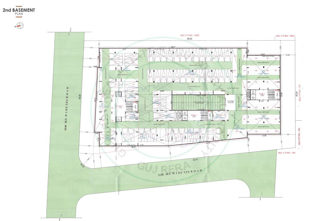 radiant rays Block A To C Cluster Plan For Basement Floor