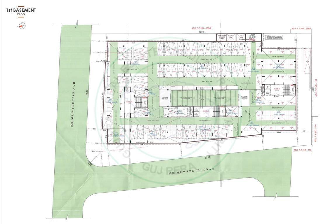 radiant rays Block A To C Cluster Plan For Basement Floor