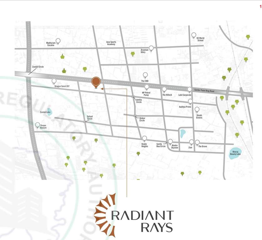 radiant rays Location Plan