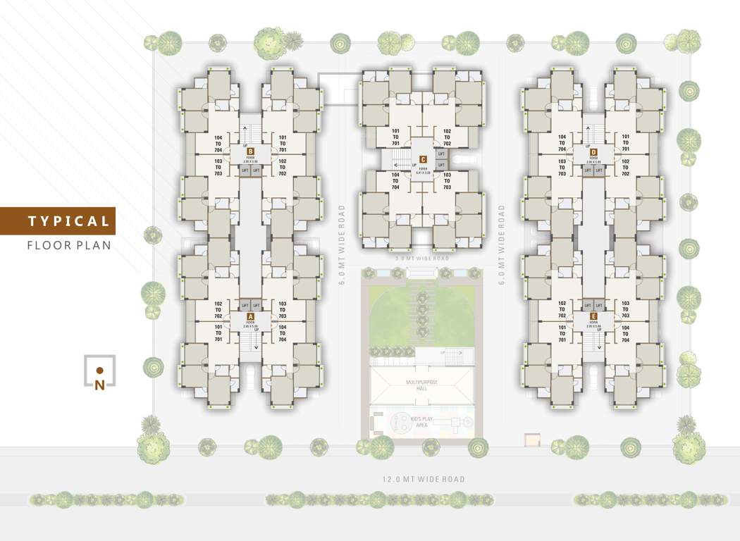  shivalik sky Tower A Cluster Plan
