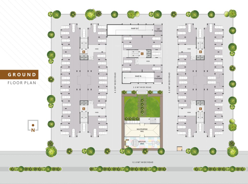  shivalik sky Tower B Cluster Plan
