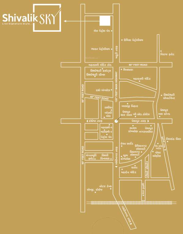  shivalik sky Location Plan