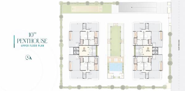  pravesh Block A & Block B Cluster Plan for 10th Floor
