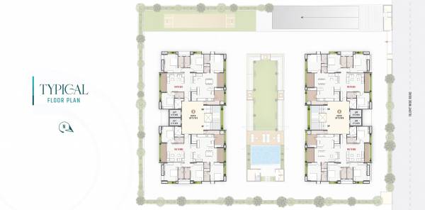  pravesh Block A & Block B Typical Cluster Plan