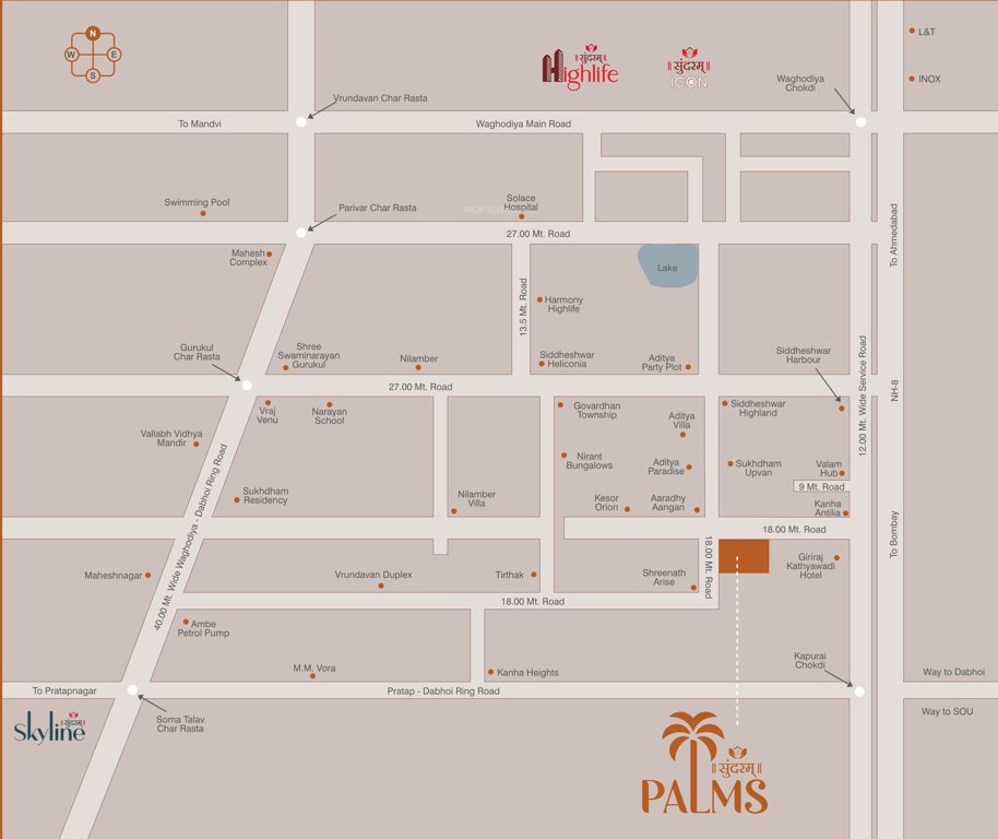 sundaram palms Location Plan