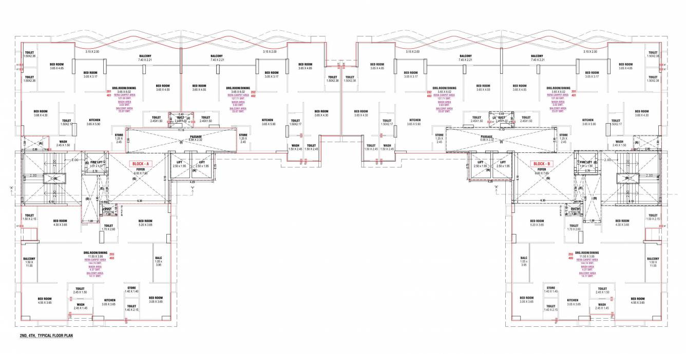  avan Block A Cluster Plan From 2nd And 4th Floor