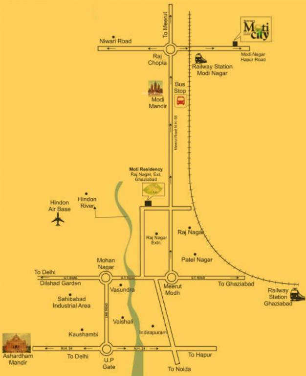 moti city phase 2 Location Plan
