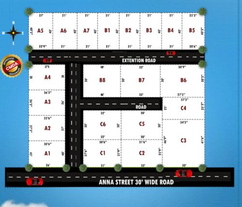  meenambakkam-medows-villa-plots Layout Plan