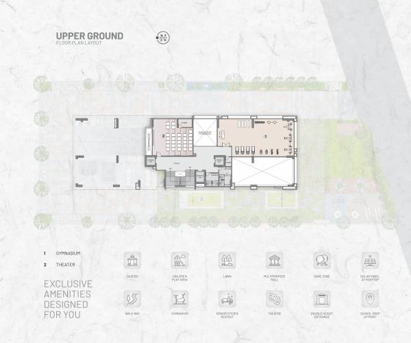  40 Times 40 Cluster Plan for ground Floor