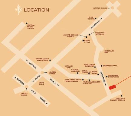  tathastu heritage villa Location Plan