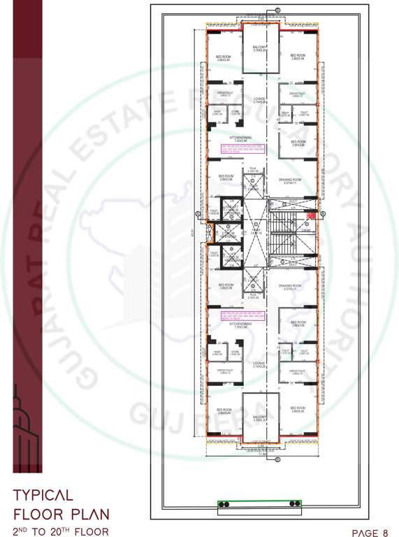  status luxe Status Luxe Cluster Plan from 2nd to 20th Floor
