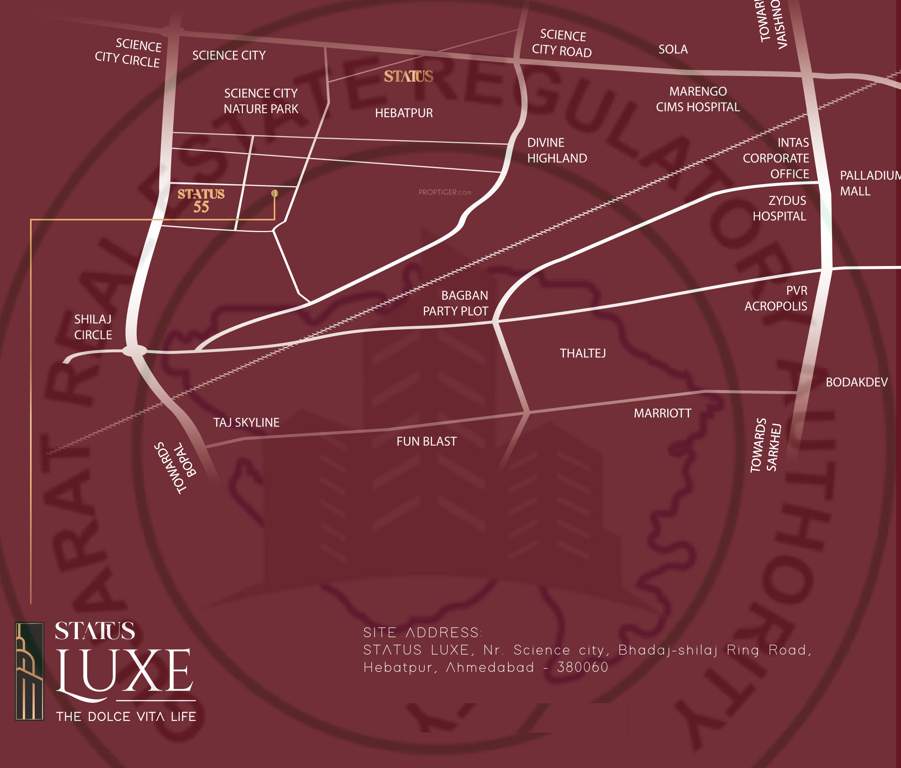  status luxe Location Plan