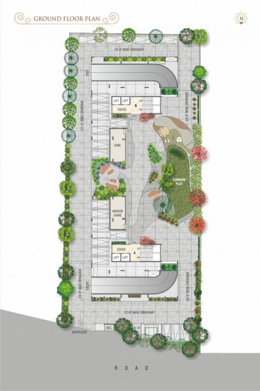 ganesh luxuria Tower A Cluster Plan