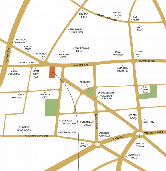  ganesh-luxuria Location Plan