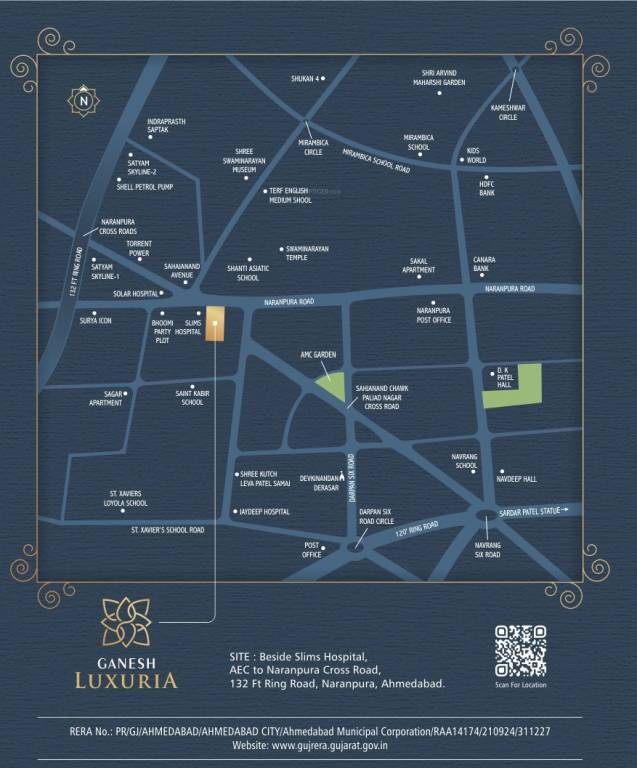  ganesh luxuria Location Plan