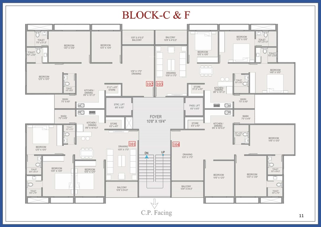  sky Block C And Block F Cluster Plan