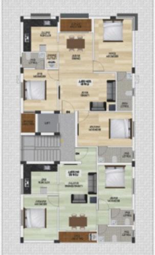  asiyana Asiyana Cluster Plan from 1st to 3rd Floor