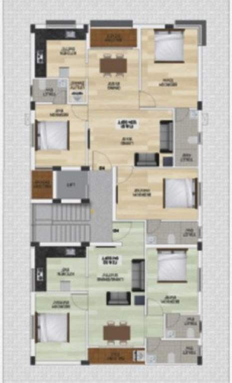  asiyana Asiyana Cluster Plan from 1st to 3rd Floor
