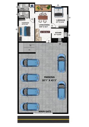  vestal Vestal Cluster Plan for ground Floor