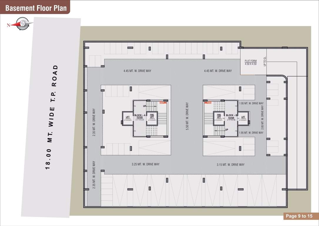  divylaksh elegance Block A & B Basement Cluster Plan