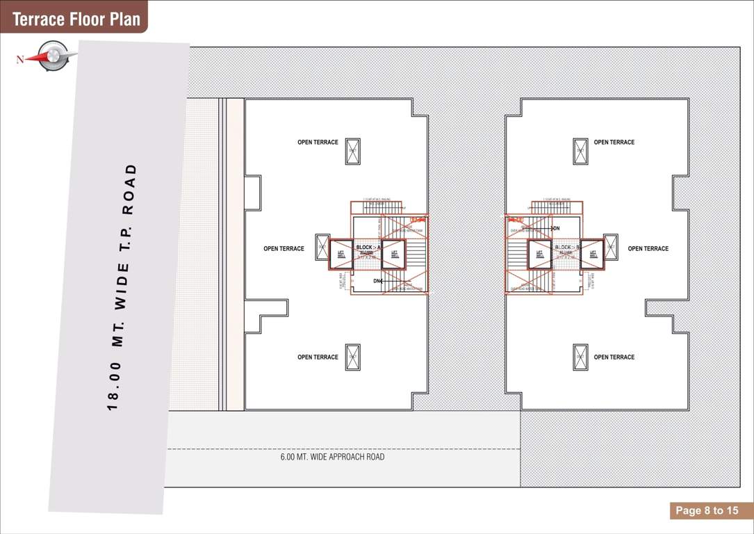  divylaksh elegance Block A & B Terrace Cluster Plan
