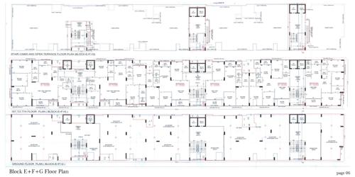  karnavati-riverside-block-efg Block E To Block G Cluster Plan from ground to 7th Floor
