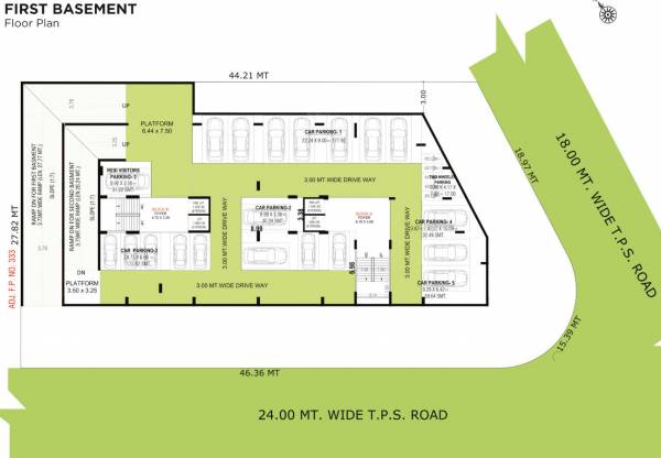  dominance Block  A, B 1st Basement Cluster Plan