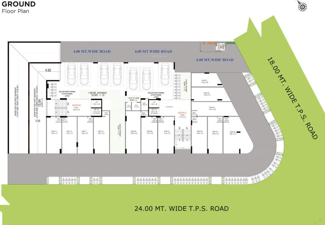 dominance Block  A, B Ground Cluster Plan