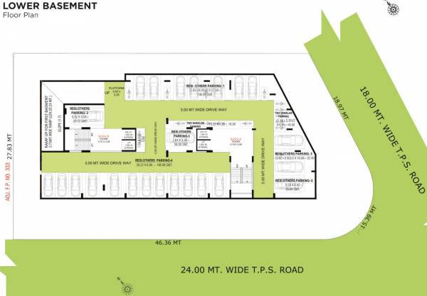  dominance Block  A, B Lower Basement Cluster Plan