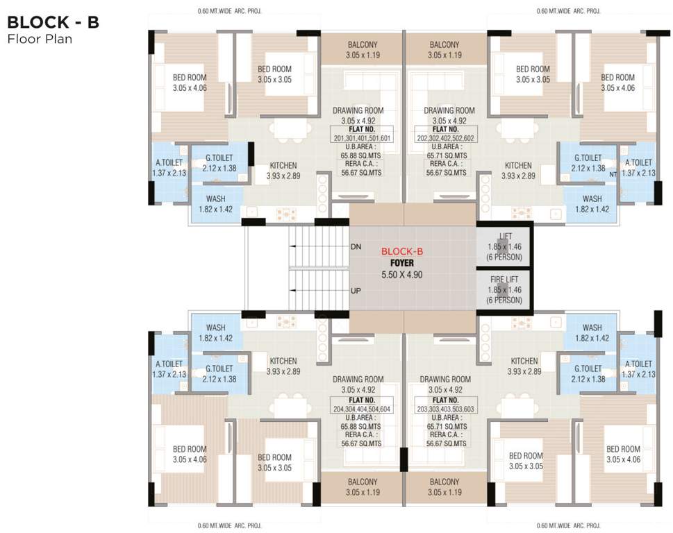  dominance Block B Typical Cluster Plan