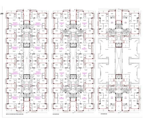  kalpavatika Block A And B Cluster Plan From 2nd To 13th Floor