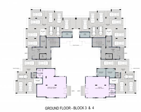 Block 3 And 4 Cluster Plan for ground Floor aadrita Block 3 And 4 Cluster Plan for ground Floor